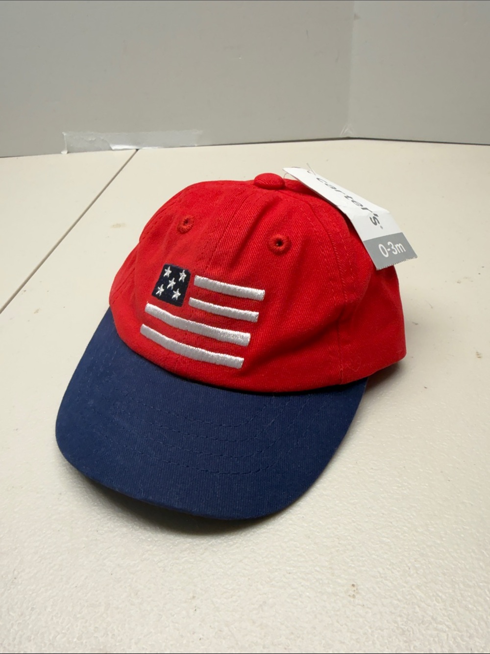 Carter's Red and Navy Baby Baseball Cap